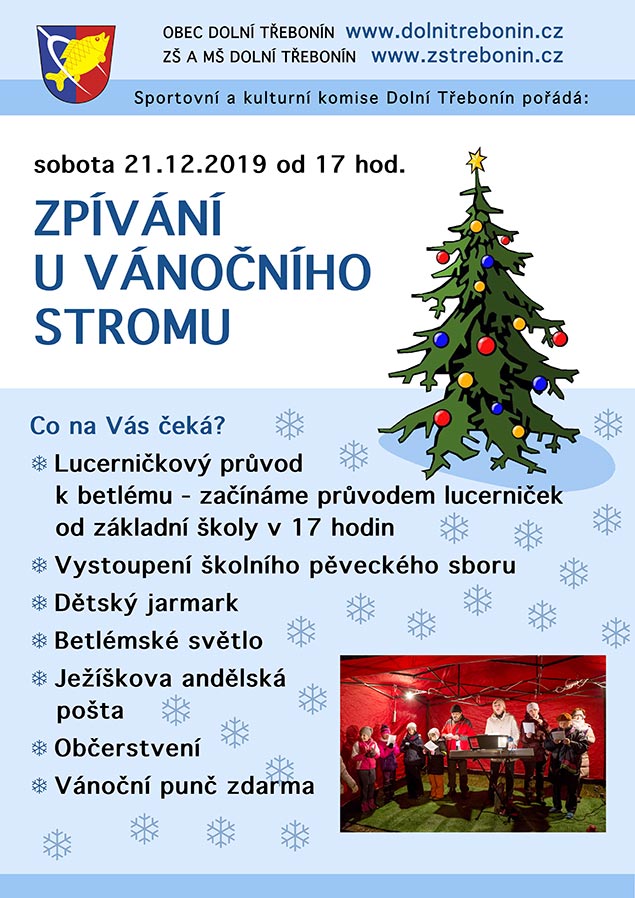 Zpívání u&nbsp;vánočního stromu 21.12.2019