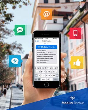 Obec Dolní&nbsp;Třebonín zavádí Mobilní Rozhlas