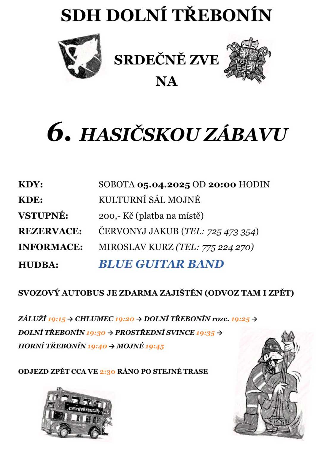 Ples SDH Dolní&nbsp;Třebonín 2025