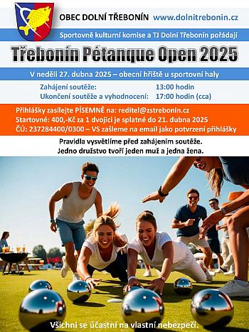 Třebonín Petangue Open 2025