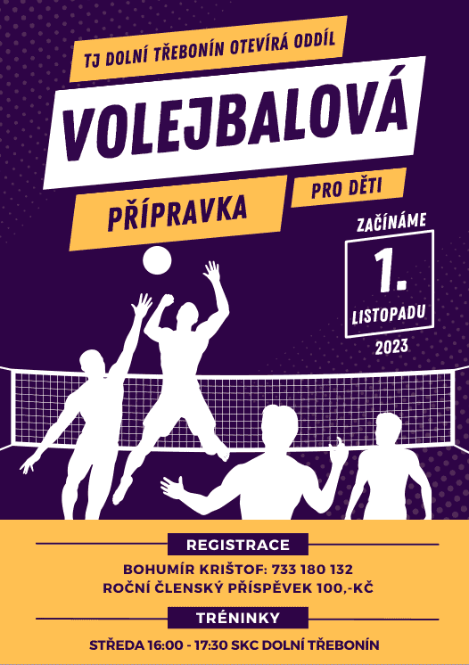Volejbalová přípravka pro děti - středa 16.00 - 17.30 hod.