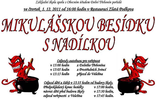 Mikulášská besídka s&nbsp;nadílkou 1.12.2011