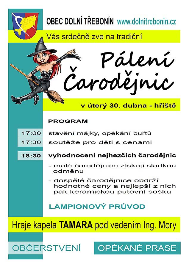 Pálení čarodějnic 2013 v&nbsp;Dolním Třeboníně