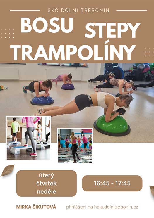Trampolíny každou neděli od 16:45 do 17:45 Trampolíny každou neděli od 16:45 do 17:45